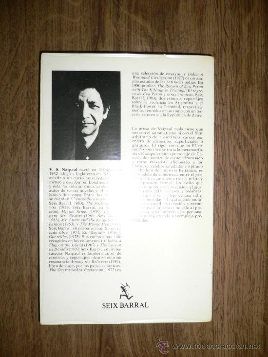 Libros de segunda mano: EL CURANDERO MISTICO- S.V. NAIPAUL - Foto 2