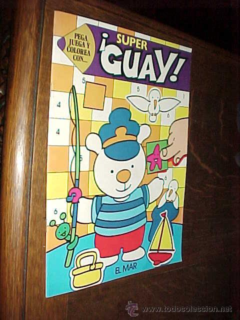 Libros de segunda mano: SUPER GUAY. EL MAR. CUADERNILLO PARA COLOREAR CON PEGATINAS. GRAFALCO - Foto 1