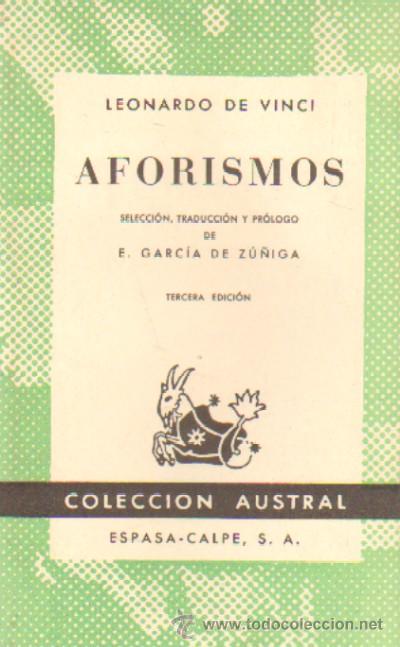 Libros de segunda mano: LEONARDO DA VINCI. AFORISMOS (A-AUSV-503) - Foto 1