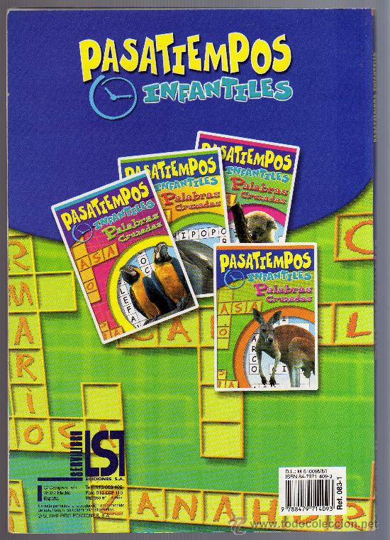 Libros de segunda mano: PASATIEMPOS INFANTILES - PALABRAS CRUZADAS - EDICIONES SERVILIBRO - IMPECABLE. - Foto 2