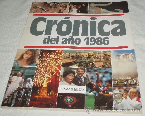 Libros de segunda mano: cronica del a&ntilde;o 1986 plaza y janes - Foto 1