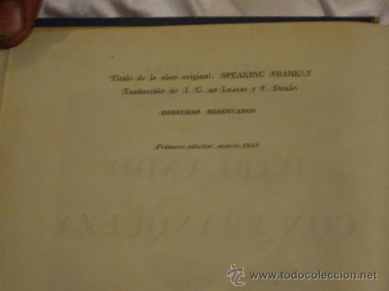 Libros de segunda mano: HABLANDO CON FRANQUEZA - Foto 7