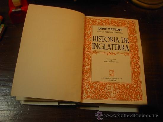Libros de segunda mano: Historia de Inglaterra, Andre Maurois, Ed. Surco, 3 ed. 1944 - Foto 2