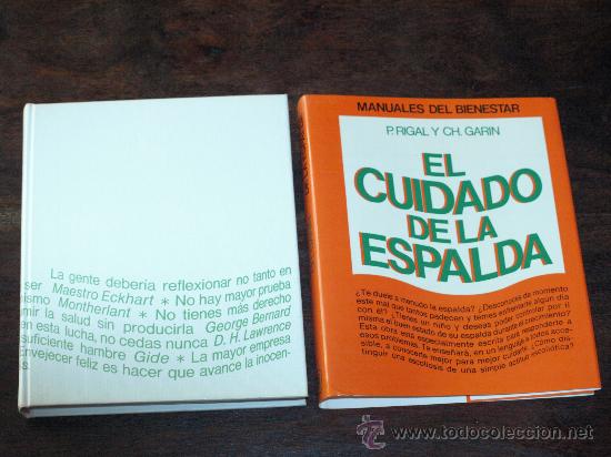 Libros de segunda mano: EL CUIDADO DE LA ESPALDA-P.RIGAL/CH.GARIN - Foto 1