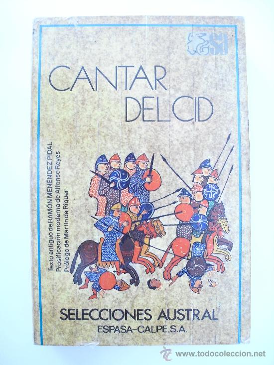 Libros de segunda mano: Cantar del Cid. Austral n&ordm; 12 3&ordf; edici&oacute;n 1978. - Foto 1