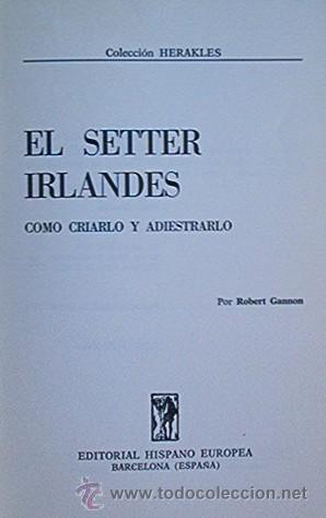 Libros de segunda mano: EL SETTER IRLANDES - Foto 3