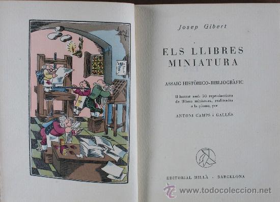 Libros de segunda mano: Els Llibres Miniatura.- Josep Gibert - Foto 1