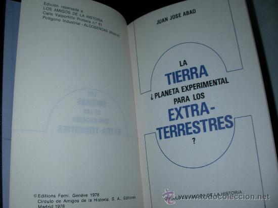 Libros de segunda mano: LA TIERRA &iquest;PLANETA EXPERIMENTAL PARA LOS EXTRATERRESTRES? - Foto 1