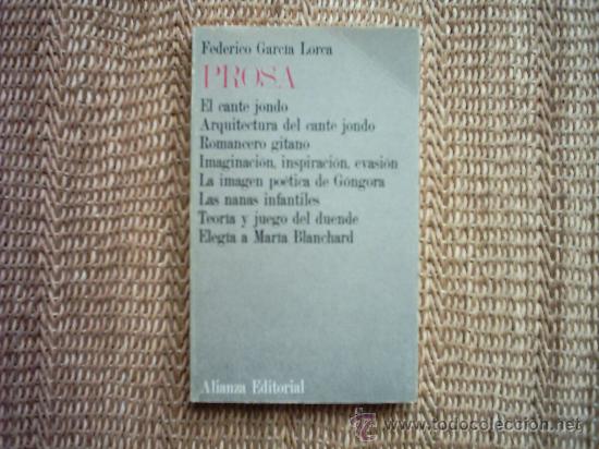 Libros de segunda mano: FEDERICO GARC&Iacute;A LORCA. PROSA. 1972. - Foto 1