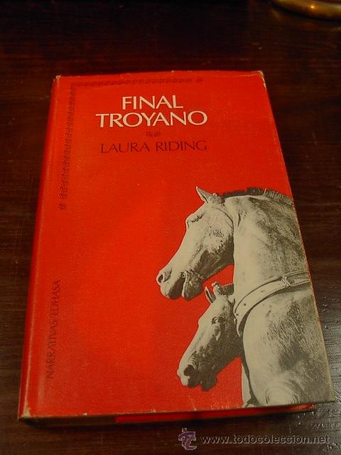 Libros de segunda mano: Final Troyano, Laura Riding, EDHASA, 1986 - Foto 1