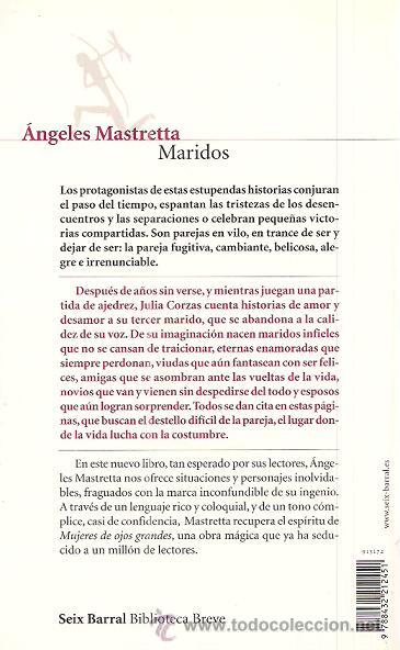 Libros de segunda mano: &Aacute;NGELES MASTRETTA / MARIDOS. SEIX BARRAL, 2007. 1&ordf; EDICI&Oacute;N. - Foto 2