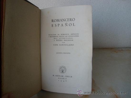 Libros de segunda mano: ROMANCERO ESPA&Ntilde;OL EDITORIAL AGUILAR COLECCION JOYA. - Foto 5