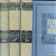 Libros de segunda mano: BERGER / SCHMID : EL REINO DE LOS ANIMALES (1962) ESPASA-CALPE, 3 TOMOS. Lote 26665558