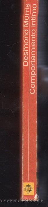 Libros de segunda mano: CORPONTAMIENTO INTIMO DE DESMOND MORRIS - MADRID 1974 - Foto 4
