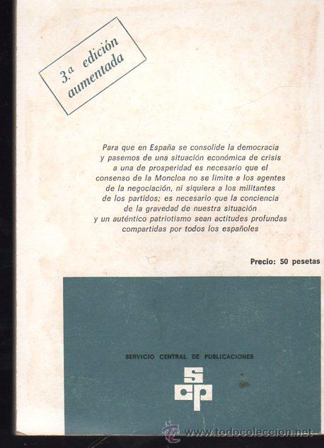 Libros de segunda mano: LOS PACTOS DE LA MONCLOA - MADRID 1977 - Foto 4