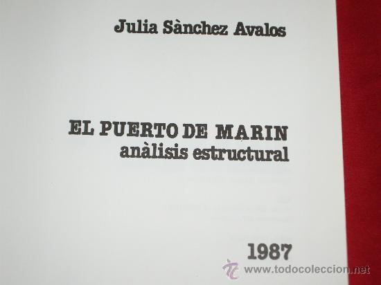 Libros de segunda mano: EL PUERTO DE MARIN- ANALISIS ESTRUCTURAL - Foto 2
