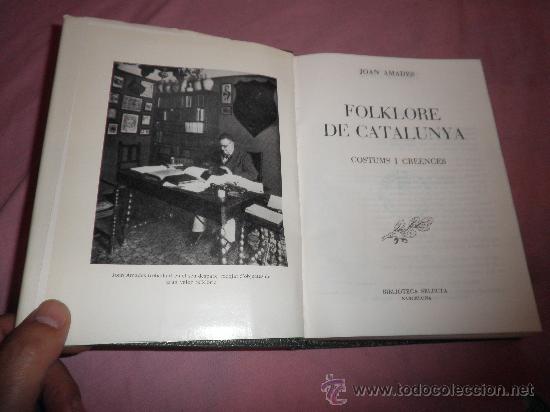 Libros de segunda mano: FOLKLORE DE CATALUNYA - JOAN AMADES - EN PIEL&middot;ILUSTRADO. - Foto 2