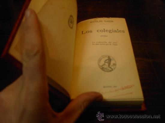 Libros de segunda mano: Nicolas Garin. Las colegialas, Calpe, 1941 - Foto 1