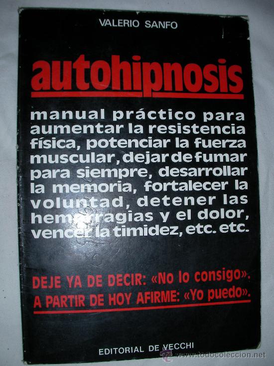 Libros de segunda mano: AUTOHIPNOSIS DE VALERIO SANFO - Foto 1