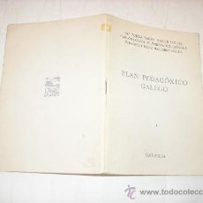 Libros de segunda mano: PLAN PEDAGÓXICO GALEGO. GALAXIA,1971 AB36275.. Lote 27839624