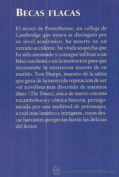 Libros de segunda mano: TOM SHARPE / BECAS FLACAS . A ESTRENAR. - Foto 2