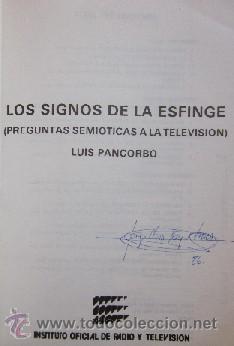 Libros de segunda mano: LOS SIGNOS DE LA ESFINGE - PREGUNTAS SEMIOTICAS A LA TELEVISION - Foto 3