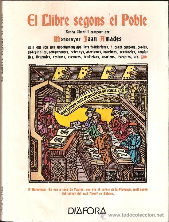 Libros de segunda mano: EL LLIBRE SEGONS EL POBLE / JOAN AMADES - Foto 2