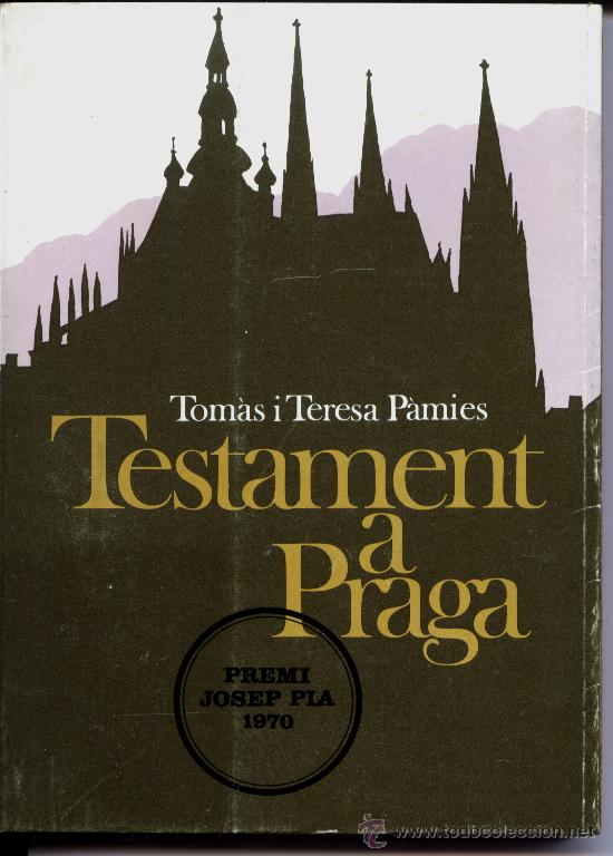 Libros de segunda mano: Testament a Praga - Tom&agrave;s i Teresa P&agrave;mies - Foto 1