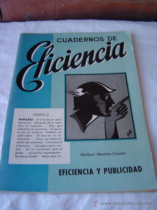 Libros de segunda mano: CUADERNO DE EFICIENCIA Y PUBLICIDAD - Foto 1