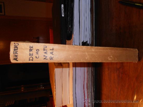 Libros de segunda mano: CURSO DE DERECHO NATURAL  DE AHRENS - Foto 7