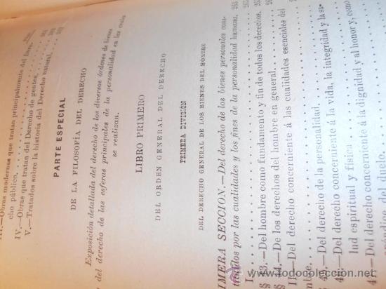 Libros de segunda mano: CURSO DE DERECHO NATURAL  DE AHRENS - Foto 3