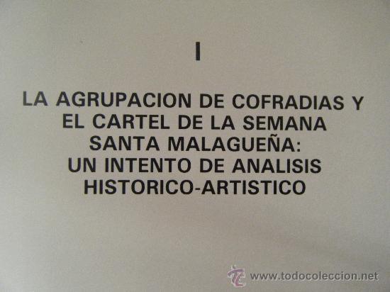 Libros de segunda mano: EL CARTEL DE LA SEMANA SANTA (M&Aacute;LAGA) - Foto 2