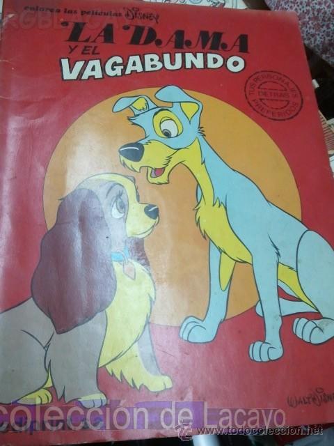 Libros de segunda mano: LA DAMA Y EL VAGABUNDO CUENTO Y COLOREA 1978 - Foto 1
