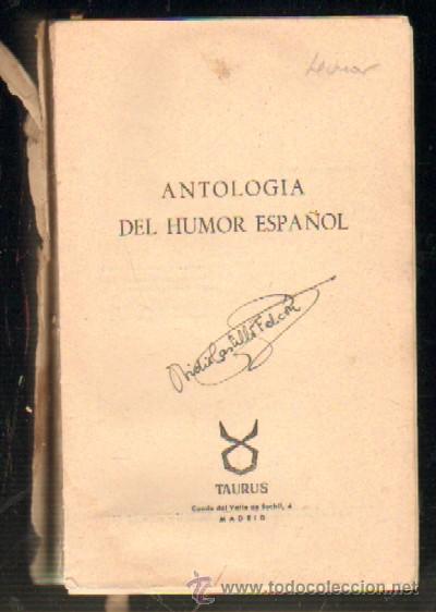 Libros de segunda mano: ANTOLOGIA DEL HUMOR ESPA&Ntilde;OL. A-HUM-297 - Foto 1