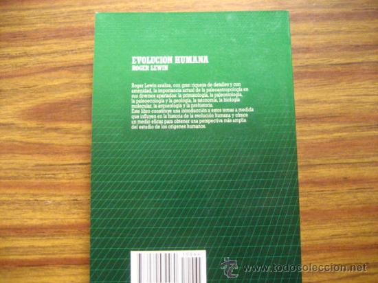 Libros de segunda mano: evolucion humana, roger lewin ,    ( tecnicos c2 - Foto 2
