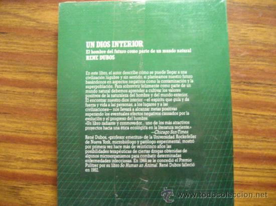 Libros de segunda mano: un dios interior , rene dubos ,( tecnicos c2 - Foto 2