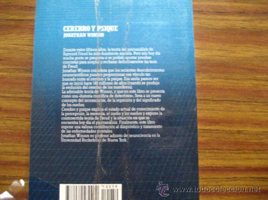 Libros de segunda mano: cerebro y psique , jonathan winson , (  tecnicos bs3 biblioteca cientifica - Foto 2