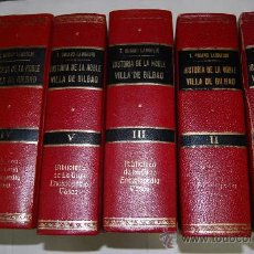 Libros de segunda mano: HISTORIA DE LA NOBLE VILLA DE BILBAO. CINCO TOMOS. TEOFILO GUIARD Y LARRAURI RM29364