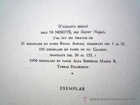 Libros de segunda mano: 50 NINOTS PER XAVIER NOGU&Eacute;S, SEGUNDA EDICION, 1950 - Foto 3