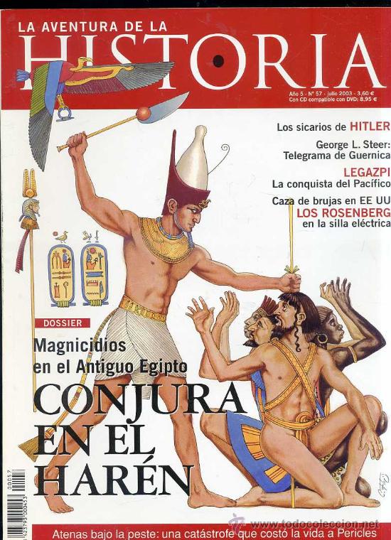 Libros de segunda mano: LA AVENTURA DE LA HISTORIA N&ordm;57 : MAGNICIDIOS EN EL ANTIGUO EGIPTO
