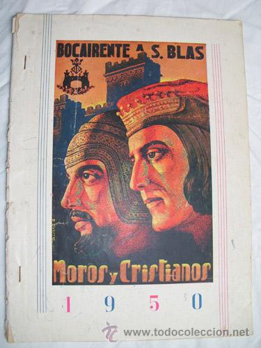 Libros de segunda mano: BOCAIRENTE 1950. Programa de fiestas a San Blas. Moros y Cristianos - Foto 1