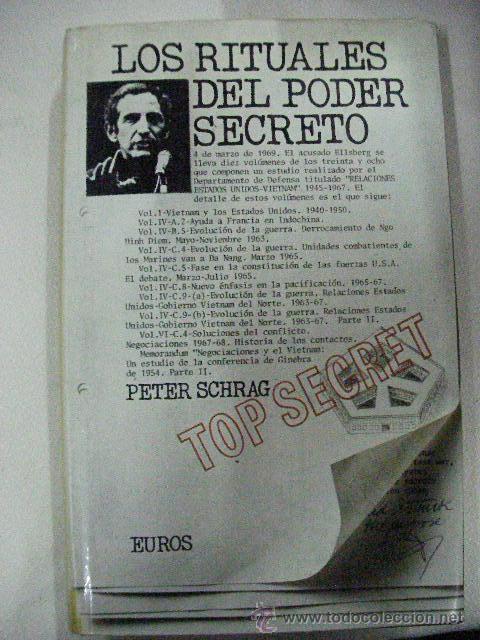 Libros de segunda mano: LOS RITUALES DEL PODER SECRETO DE PETER SCHRAG (EM2) - Foto 1