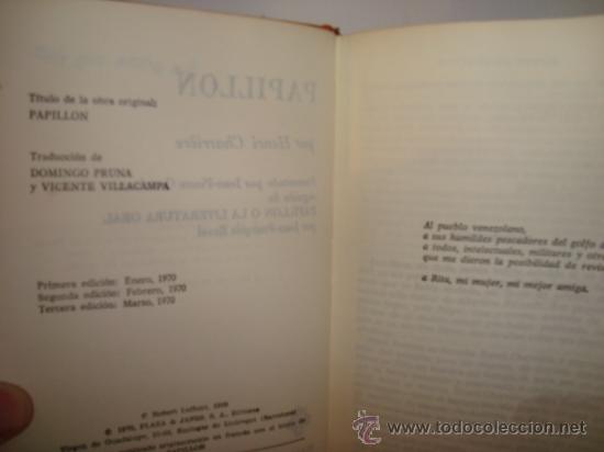 Libros de segunda mano: Papillon.CHARRI&Egrave;RE, Henri - Foto 2