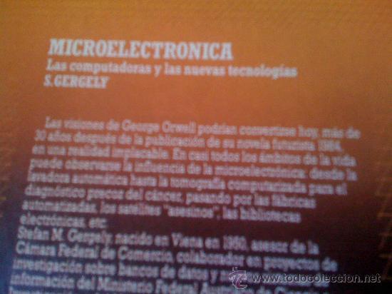 Libros de segunda mano: Microelectr&oacute;nica S. Gergely Biblioteca Cient&iacute;fica Salvat Libro Micro Electr&oacute;nica Buen Estado - Foto 3