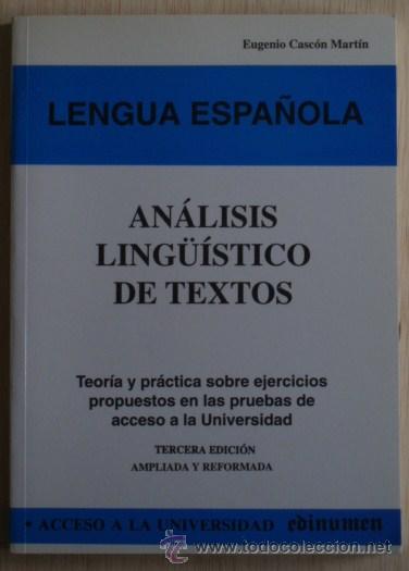 Libros de segunda mano: An&aacute;lisis ling&uuml;&iacute;stico de textos de Eugenio Casc&oacute;n Mart&iacute;n - Foto 1