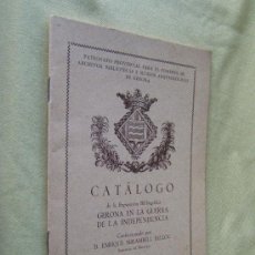Libros de segunda mano: CATALOGO DE LA EXPOSICION BIBLIOGRAFICA GERONA EN... -ENRIQUE MIRAMBELL-1950-1ª EDICION RARISIMA.. Lote 30008299