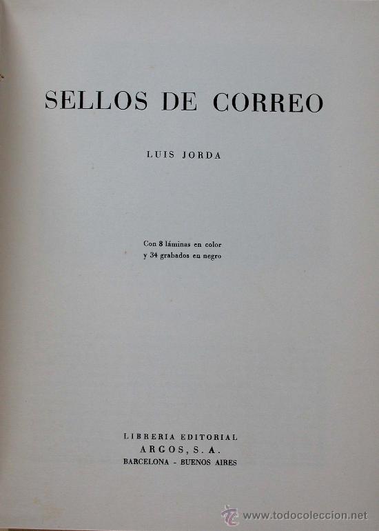 Libros de segunda mano: Sellos de Correo. Luis Jord&aacute; - Foto 1