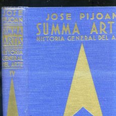 Libros de segunda mano: SUMMA ARTIS IV : JOSÉ PIJOAN - ARTE GRIEGO HASTA LA TOMA DE CORINTO POR LOS ROMANOS (1965) . Lote 30552525