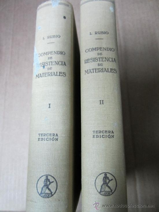Libros de segunda mano: Compendio de Resistencia de Materiales, Dos tomos, tercera edicion a&ntilde;o 1946 - Foto 2