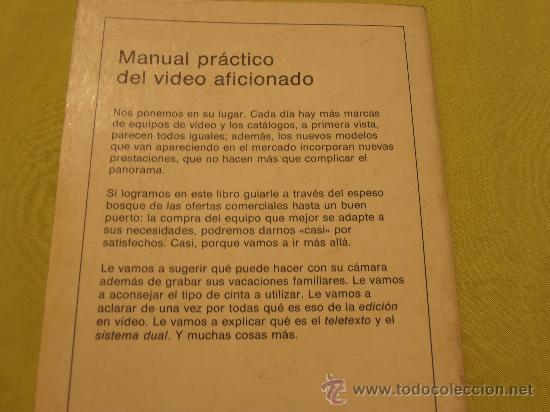 Libros de segunda mano: MANUAL PRACTICO DEL VIDEO AFICIONADO - Foto 2